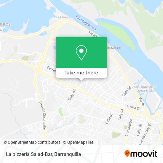 La pizzeria Salad-Bar map