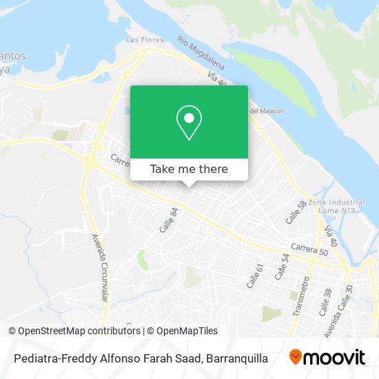 Pediatra-Freddy Alfonso Farah Saad map