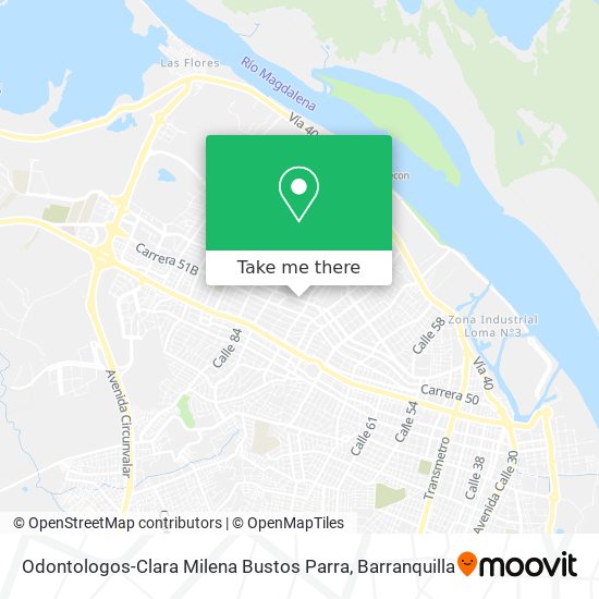 Odontologos-Clara Milena Bustos Parra map