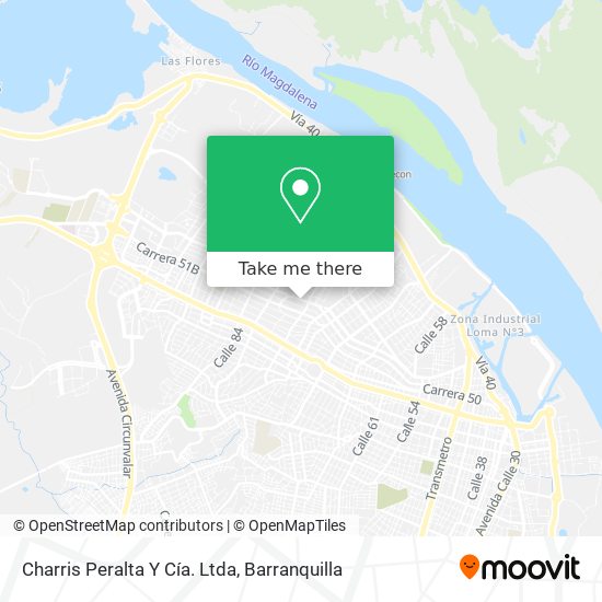 Charris Peralta Y Cía. Ltda map