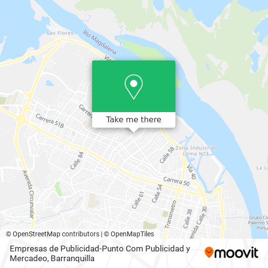 Empresas de Publicidad-Punto Com Publicidad y Mercadeo map