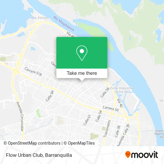 Flow Urban Club map