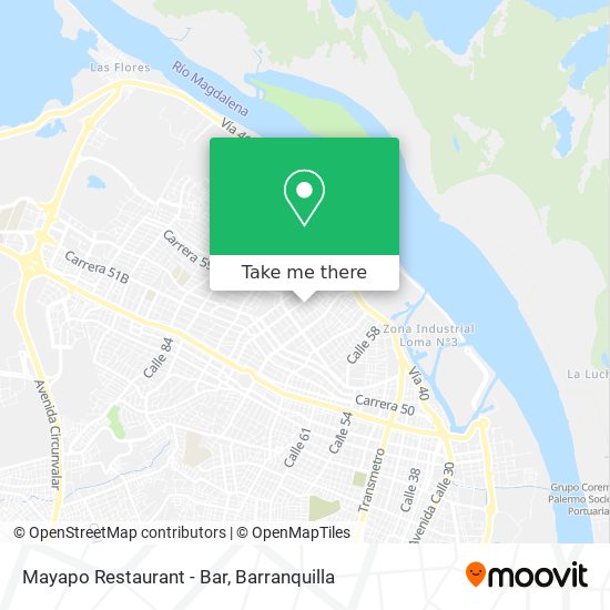 Mayapo Restaurant - Bar map