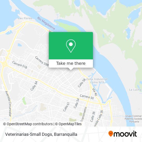 Veterinarias-Small Dogs map