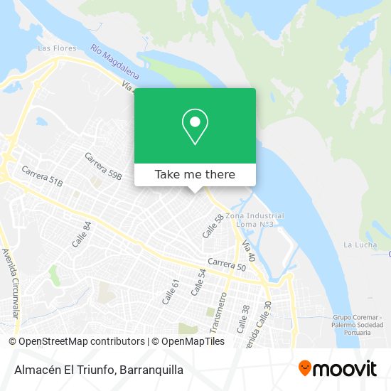 Almacén El Triunfo map