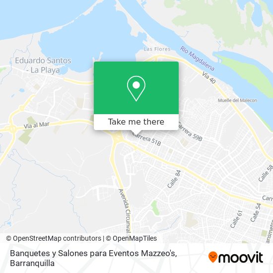 Banquetes y Salones para Eventos Mazzeo's map