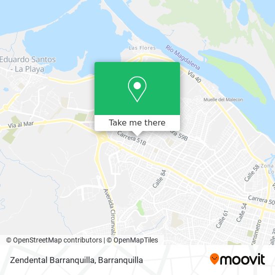 Zendental Barranquilla map