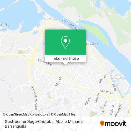 Gastroenterólogo-Cristobal Abello Munarriz map