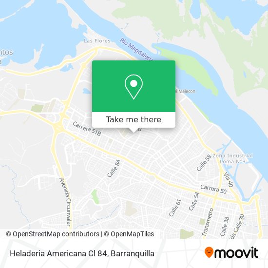 Heladeria Americana Cl 84 map