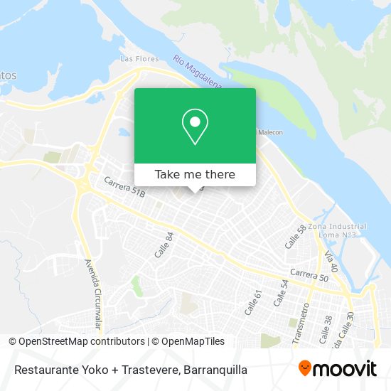 Mapa de Restaurante Yoko + Trastevere