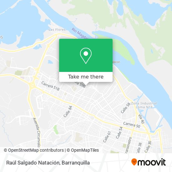 Raúl Salgado Natación map
