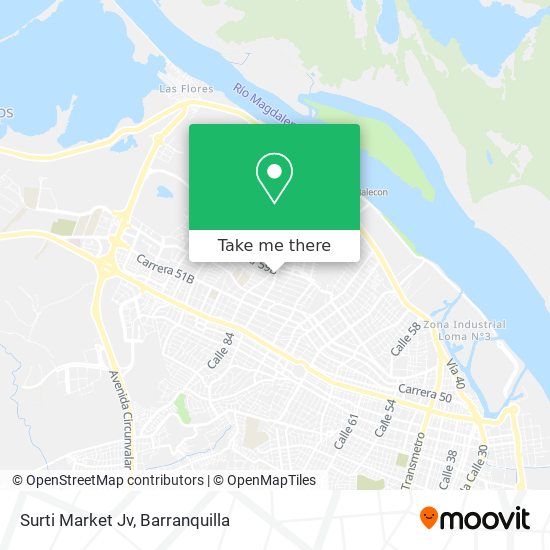 Mapa de Surti Market Jv