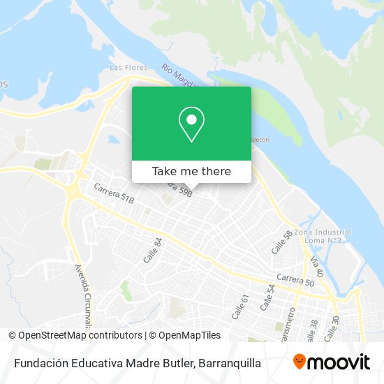 Mapa de Fundación Educativa Madre Butler