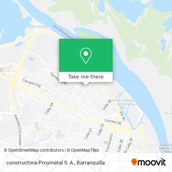 Mapa de constructora-Proymetal S. A.