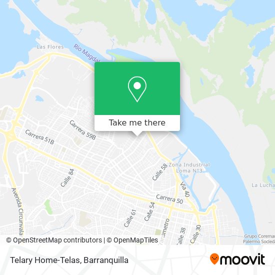 Telary Home-Telas map