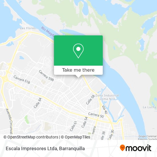 Escala Impresores Ltda map