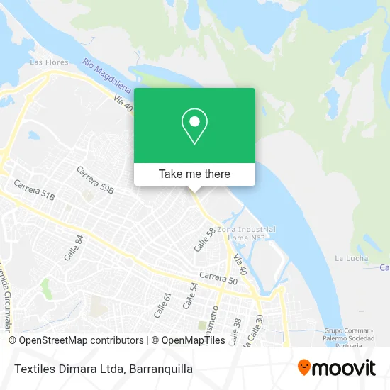 Textiles Dimara Ltda map