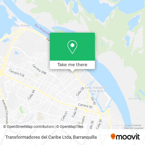 Transformadores del Caribe Ltda map