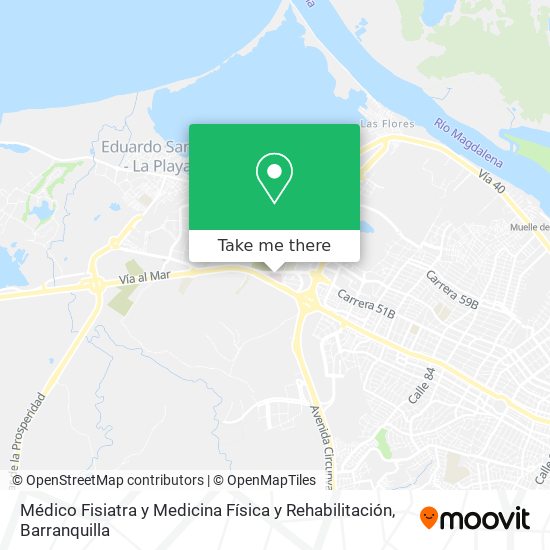 Médico Fisiatra y Medicina Física y Rehabilitación map