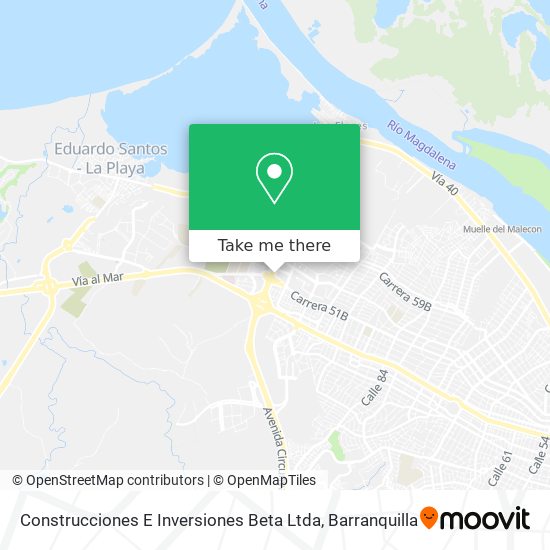 Mapa de Construcciones E Inversiones Beta Ltda