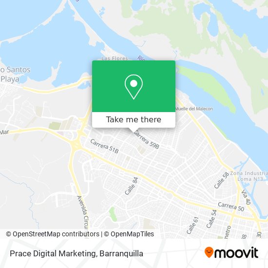 Prace Digital Marketing map