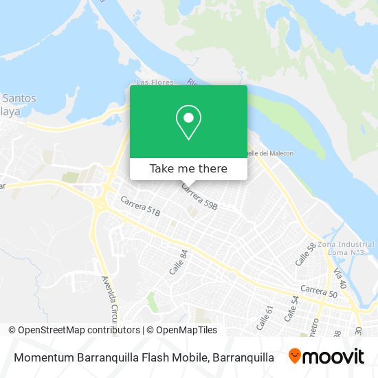 Momentum Barranquilla Flash Mobile map