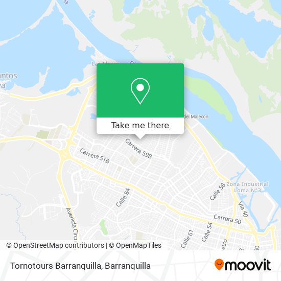 Mapa de Tornotours Barranquilla