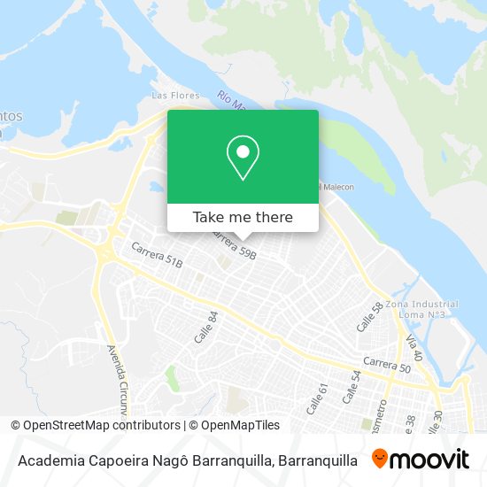Mapa de Academia Capoeira Nagô Barranquilla