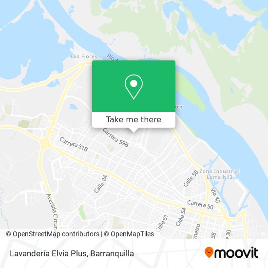 Mapa de Lavandería Elvia Plus