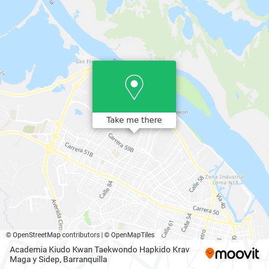Academia Kiudo Kwan Taekwondo Hapkido Krav Maga y Sidep map