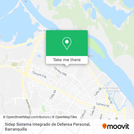 Sidep Sistema Integrado de Defensa Personal map