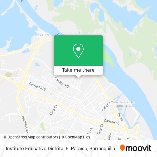 Instituto Educativo Distrital El Paraíso map