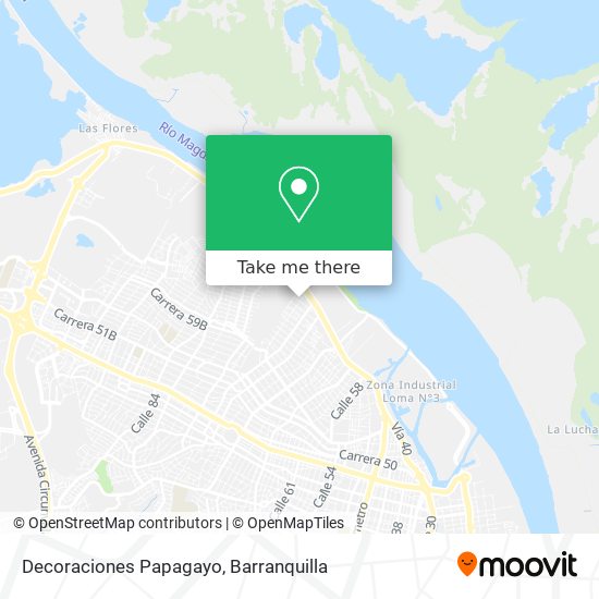 Decoraciones Papagayo map