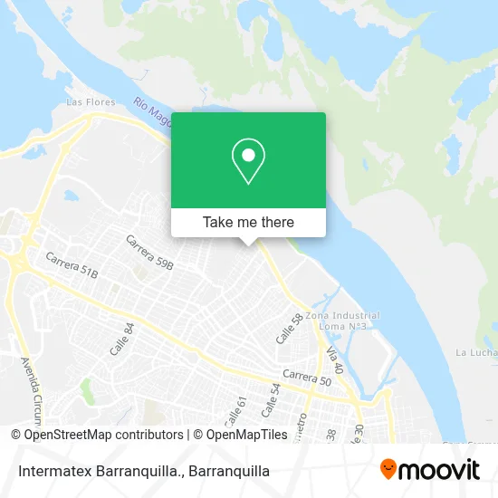 Intermatex Barranquilla. map