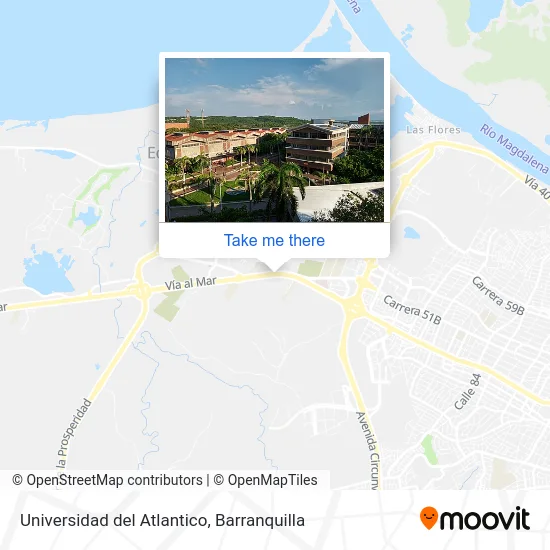 Universidad del Atlantico map