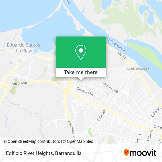 Mapa de Edificio River Heights