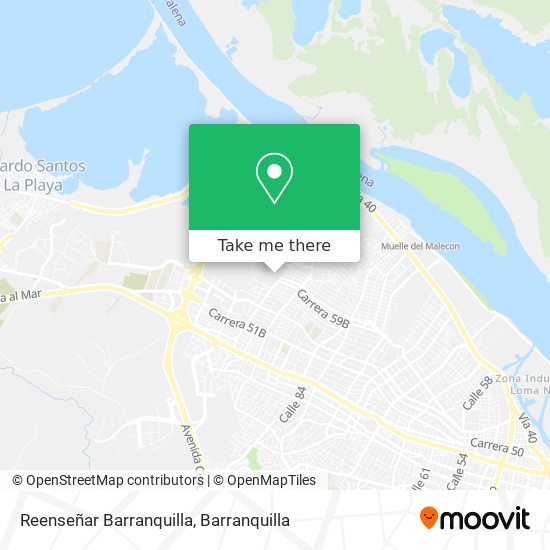 Reenseñar Barranquilla map