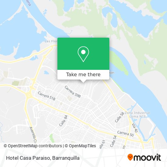 Hotel Casa Paraiso map