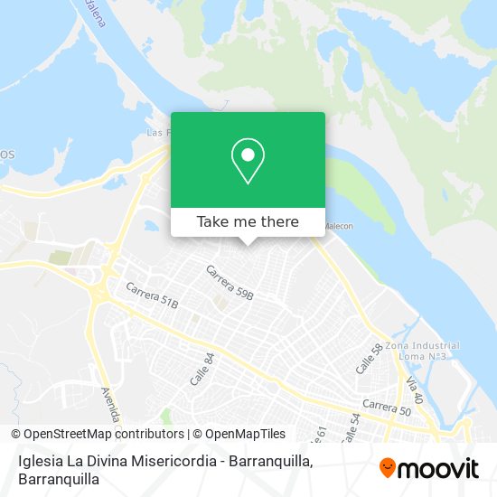 Iglesia La Divina Misericordia - Barranquilla map