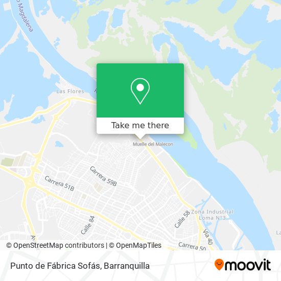 Punto de Fábrica Sofás map