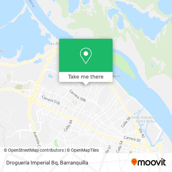 Mapa de Droguería Imperial Bq