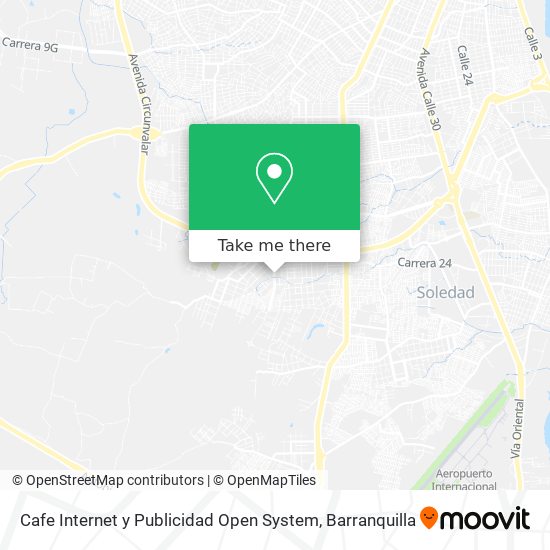 Cafe Internet y Publicidad Open System map