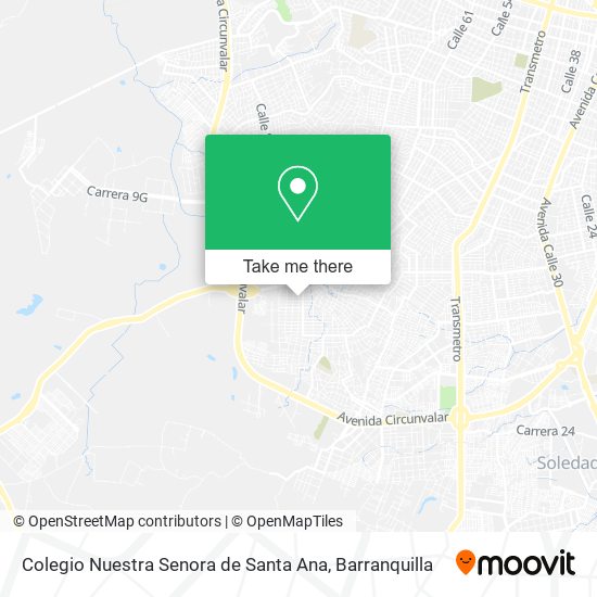 Colegio Nuestra Senora de Santa Ana map