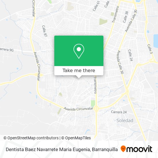 Dentista Baez Navarrete Maria Eugenia map