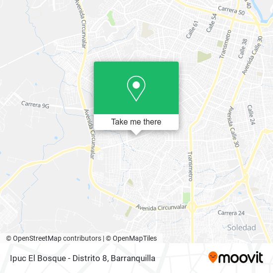 Mapa de Ipuc El Bosque - Distrito 8