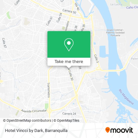 Mapa de Hotel Vincci by Dark