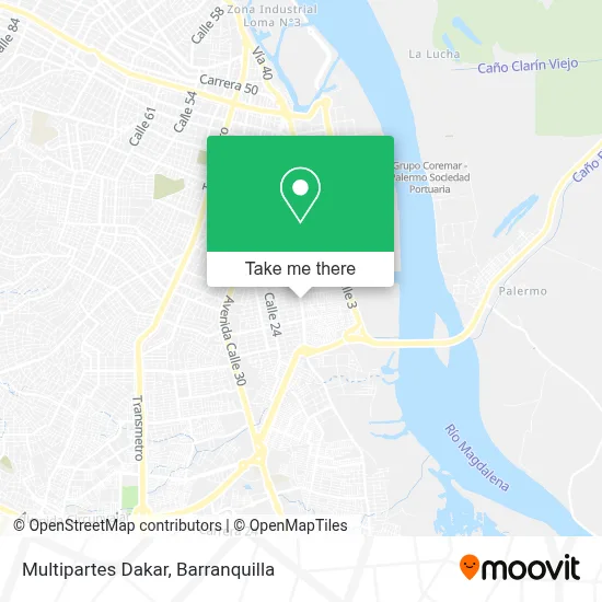 Multipartes Dakar map