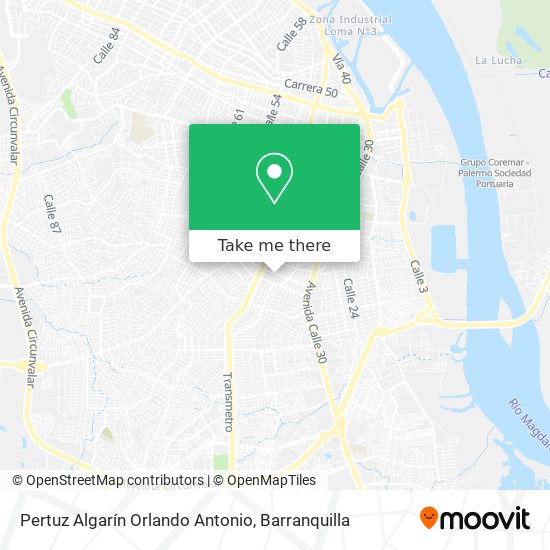 Mapa de Pertuz Algarín Orlando Antonio