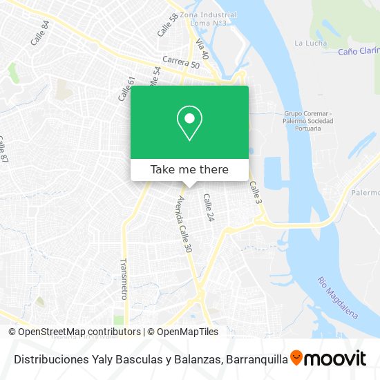 Distribuciones Yaly Basculas y Balanzas map