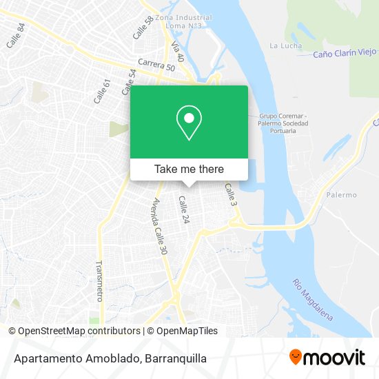 Apartamento Amoblado map